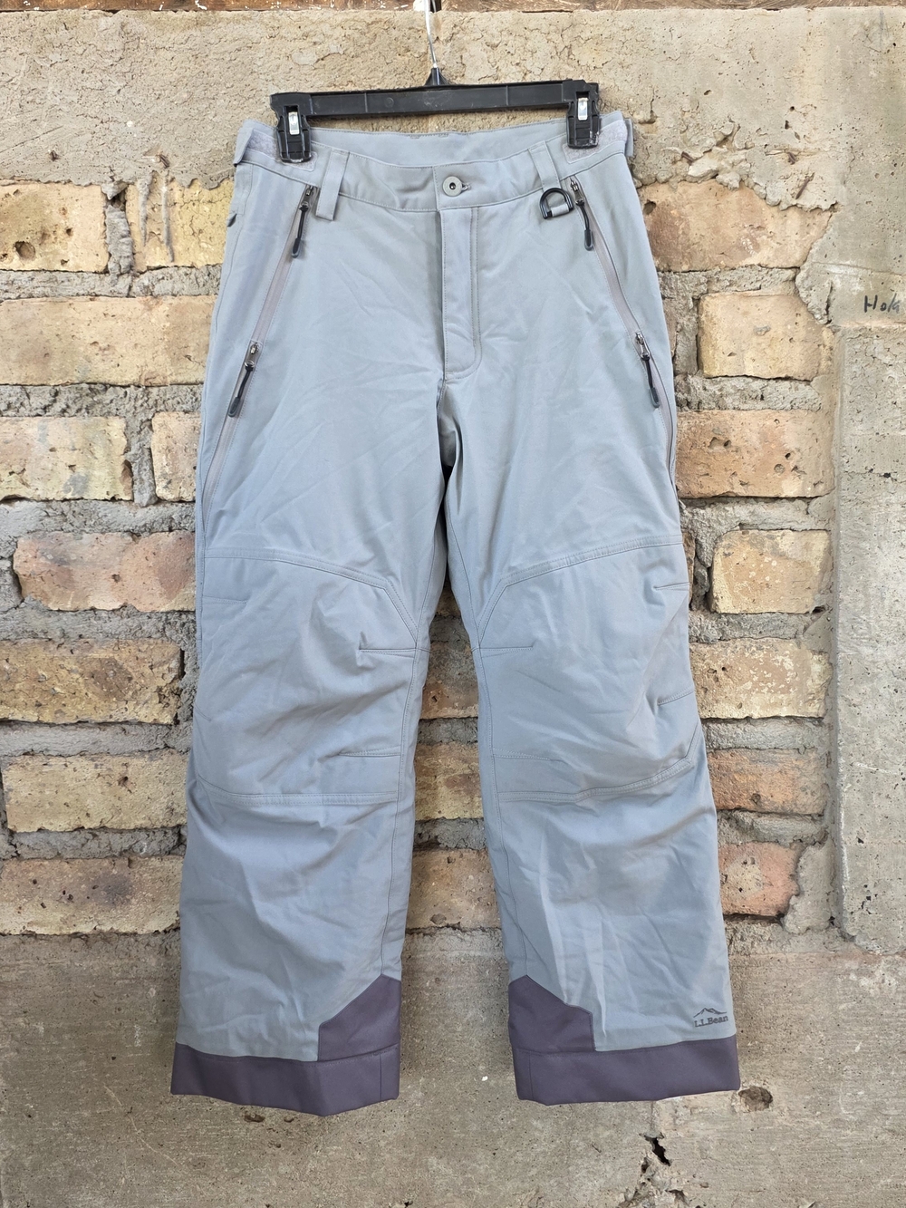 L.L. Bean Youth Gray TEK Waterproof Insulated Snow Ski Pants Size 12